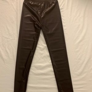 Vegan leather leggings (New)